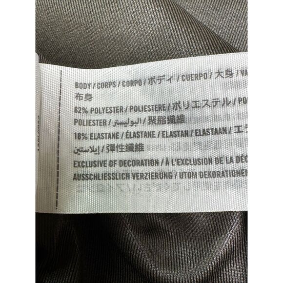 ABERCROMBIE & FITCH Sheen V-Neck Racerback Tank, Olive Green, Sz XS - Picture 5 of 6